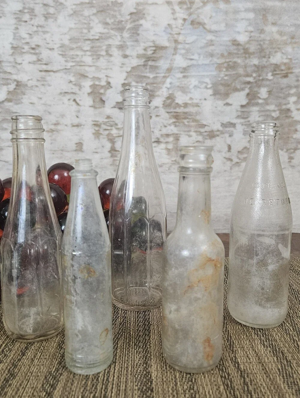 Vintage Glass Jars Found Object Nevada Mining VTG Decor Heinz Anchor